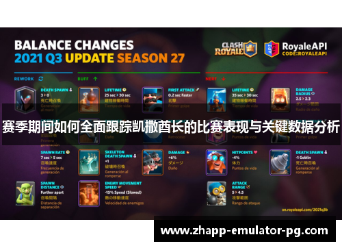 赛季期间如何全面跟踪凯撒酋长的比赛表现与关键数据分析